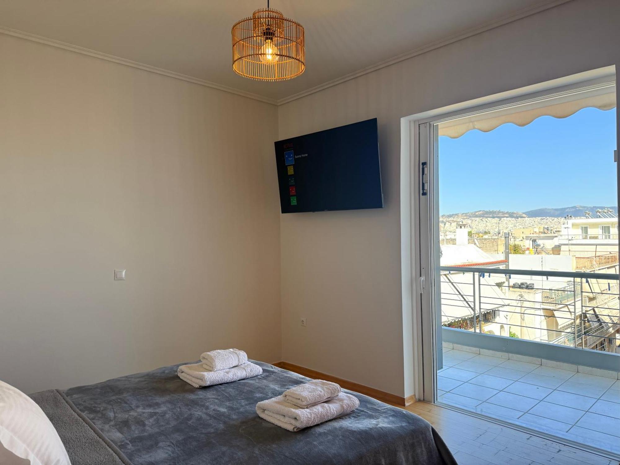 Sunny Home Private Jacuzzi Hydromassage Acropolis & Lycabettus Far View Parking 300M Metro Peristeri Athene Buitenkant foto