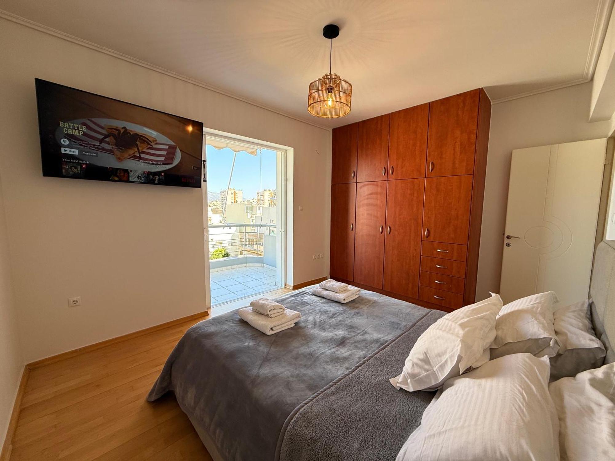 Sunny Home Private Jacuzzi Hydromassage Acropolis & Lycabettus Far View Parking 300M Metro Peristeri Athene Buitenkant foto