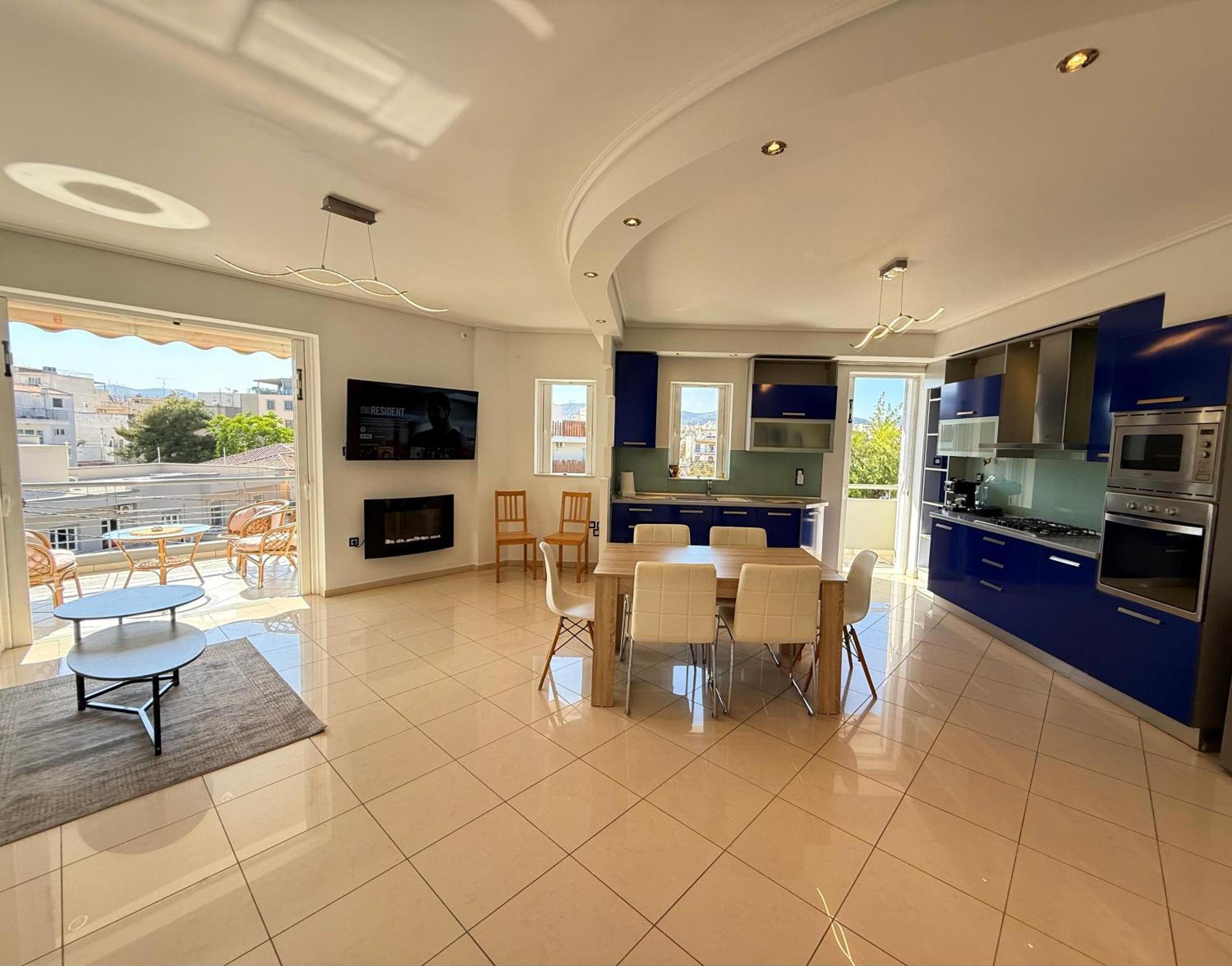 Sunny Home Private Jacuzzi Hydromassage Acropolis & Lycabettus Far View Parking 300M Metro Peristeri Athene Buitenkant foto